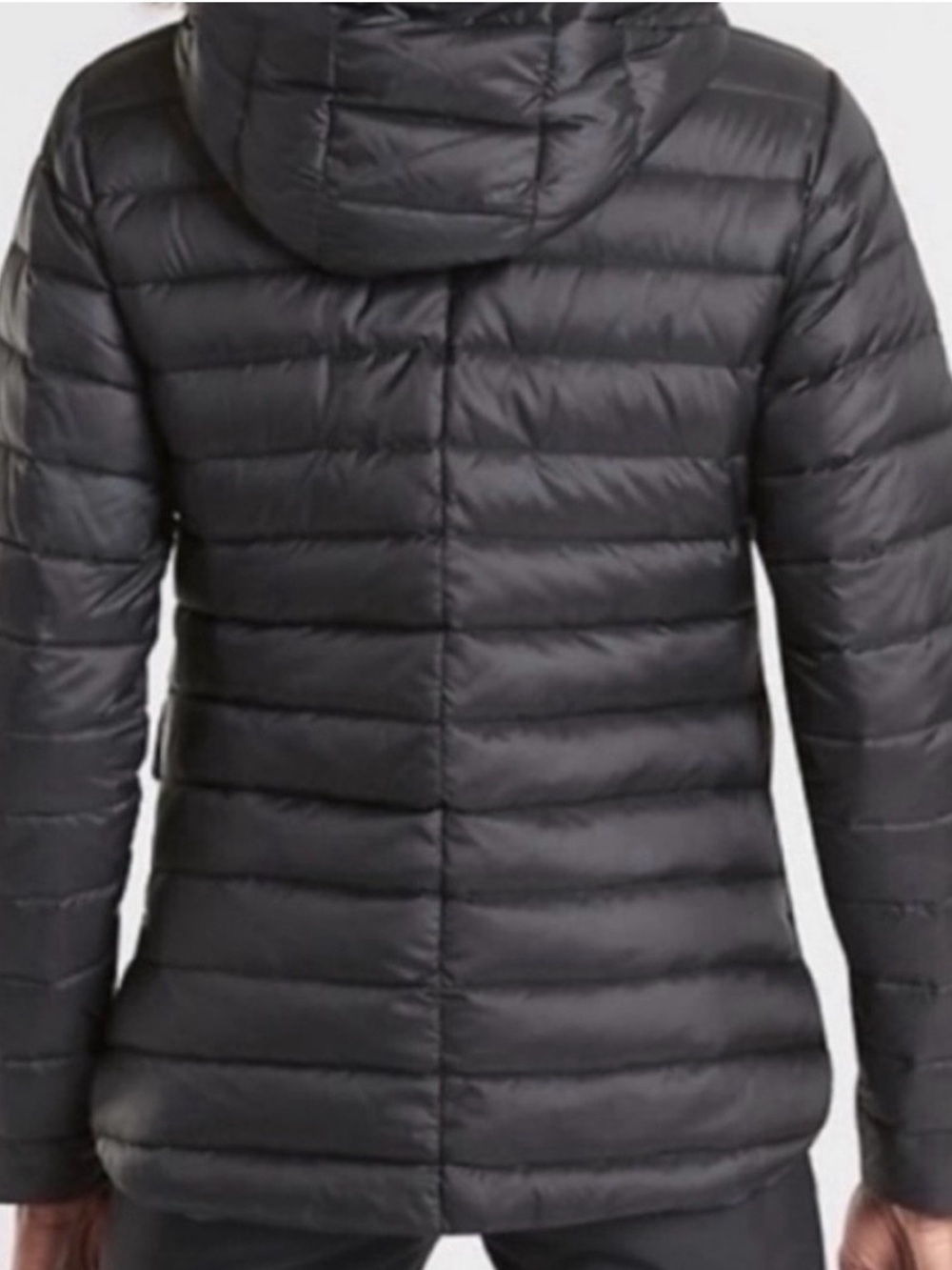 Athleta reversible black puffer jacket coat - Picture 2 of 11